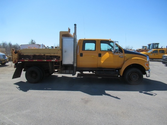 07 Ford F650  Dump YW 6 cyl  Diesel; Started with Jump on 4/8/21 PB PS R AC VIN: 3FRWW65A97V488706; 