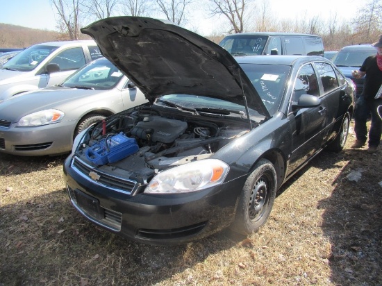07 Chevrolet Impala  4DSD BK 6 cyl  Started with Jump on 3/22/21 AT PB PS R AC PW VIN: 2G1WB58K07939