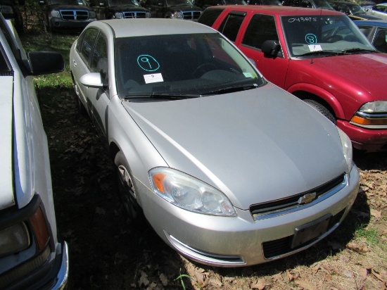 07 Chevrolet Impala  4DSD GY 6 cyl  Did not Start on 5/13/21 AT PB PS R AC PW VIN: 2G1WB58N879359705