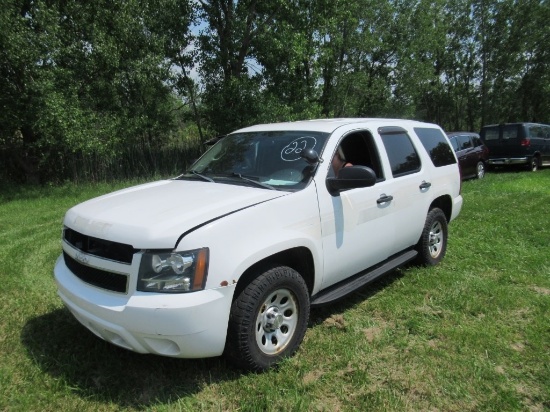 "11 Chevrolet Tahoe  Subn WH 8 cyl  4X4; Started on 6/8/21 AT PB PS R AC PW VIN: 1GNSK2E09BR320141; 