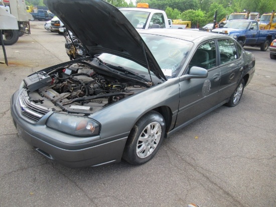 04 Chevrolet Impala  4DSD GY 8 cyl  Started  with Jump on 6/23/21 AT PB PS R AC PW VIN:  2G1WF52E149