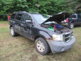 07 Dodge Durango  Subn BK 8 cyl  Exhaust Fumes in Cab; Started with Jump 7/7/21 AT PB PS R AC PW VIN
