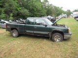 04 Chevrolet K1500  Pickup GR 8 cyl  4X4; Started with Jump on 7/7/21 AT PB PS R AC VIN: 2GCEK19T141