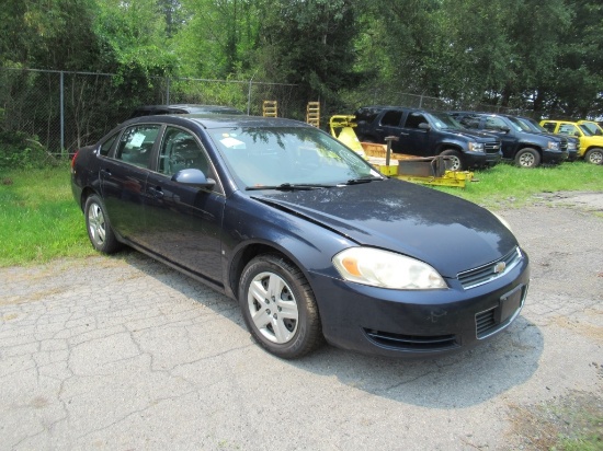 "08 Chevrolet Impala  4DSD BL 6 cyl  Started with Jump on 7/20/21 AT PB R A