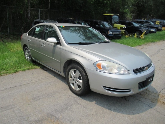 "07 Chevrolet Impala  4DSD GY 6 cyl  Started with Jump on 7/20/21 AT PB PS