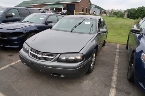 05 Chevrolet Impala  4DSD GY 6 cyl  Start w Jump 8/10 AT PB PS R AC PW VIN: 2G1WF52E359334107; Defec