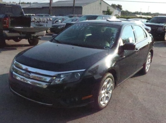"10 Ford Fusion  4DSD BK 6 cyl  Started w Jump on 8/25/21 AT PB PS R AC PW VIN: 3FAHP0HG9AR153984; D