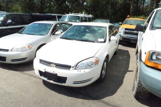 07 Chevrolet Impala  4DSD WH 6 cyl  No Start 8/30 AT PB PS R AC PW VIN: 2G1WB58K779136593; Defects: 