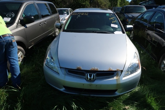 04 Honda Accord  4DSD GY 6 cyl  UNKN Defects; Did not Start 9/6/21 AT PB PS R AC PW VIN: 1HGCM66504A