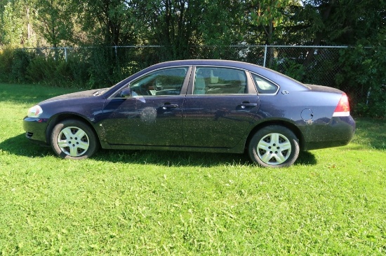 08 Chevrolet Impala  4DSD BL 6 cyl  Started on 9/6/21 AT PB PS R AC PW VIN: 2G1WB58K481257159; Defec