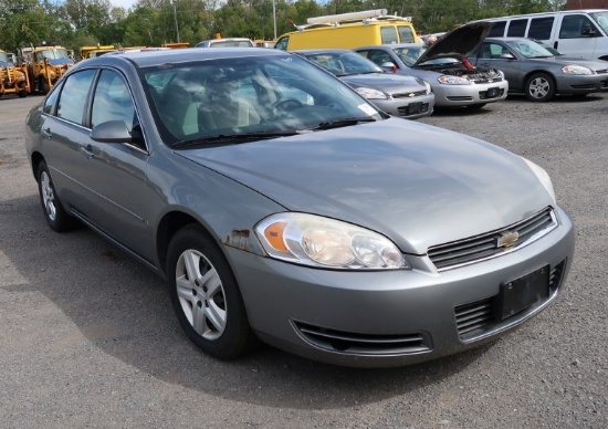 07 Chevrolet Impala  4DSD GY 6 cyl  Started on 9/21/21 AT PB PS R AC PW VIN: 2G1WB58K579277937; Defe