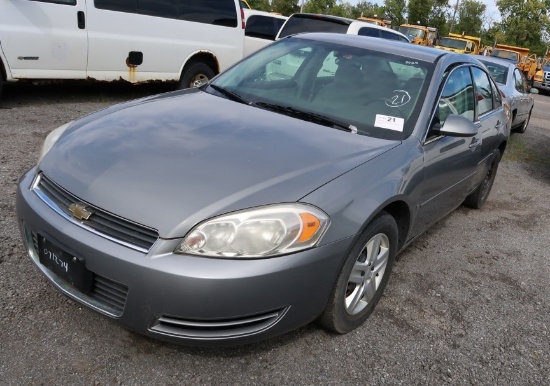 07 Chevrolet Impala  4DSD GY 6 cyl  Did not Start on 9/21/21 AT PB PS R AC PW VIN: 2G1WB58K879280072