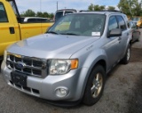 12 Ford Escape  Subn GY 6 cyl  4X4; Started w Jump on 9/21/21 AT PB PS R AC PW VIN: 1FMCU9DG8CKA1533