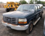 97 Ford F350  Pickup GR 8 cyl  Floors Rotten; Did not Start on 9/21/21 AT PB PS R AC VIN: 1FTJW35H5V