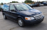 02 Chevrolet Venture   BL 6 cyl  Started w Jump on 9/28/21 AT PB PS R AC PW VIN: 1GNDU23E42D308073; 