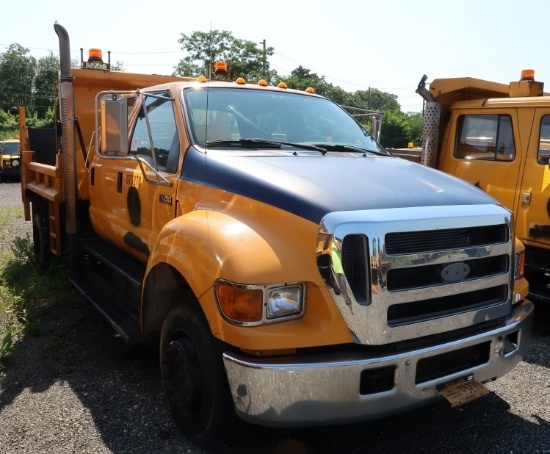 07 Ford F650  Dump YW 6 cyl  Diesel; Plow; Did not Start on 8/12/21 PB PS VIN: 3FRWW65A87V488728; De