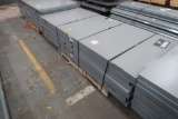 Lot of (9) Grey Metallic Doors - 83 1/8