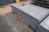 Lot of approx. (10)  Grey Metallic Doors with Window - 83 1/8