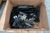 Lot of approx. (55) Black Plastic Latch Holders and (83) Metal Latch Plates