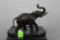 Unknown artist, elephant, bronze sculpture, height 12