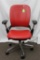 Steelcase COACH office chair, red leather