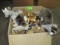 Box of Hansa plush animals