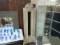 Marble grandfather clock, height 72