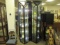Pair of six-sided display cabinets, electrified, 20