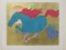Azoulay, Equus, gold serigraph, numbered and signed, 34