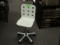 White laminate swivel chair