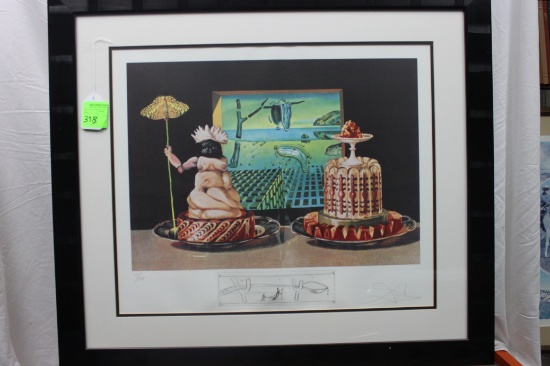 Salvador Dali, I Eat Galas, lithograph, 19" x 22-3/8", numbered and signed