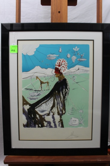 Salvador Dali, The Restauranteur Earth Goddess, lithograph, 22-5/8" x 18",