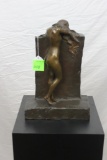 T. Szirmar, Weeping Nude, bronze sculpture, height 17-1/4