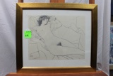 Pablo Picasso, Odalisque Portrait of Genevieve Laport, pencil and charcoal