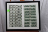 Unknown artist, $2 bills, mixed media, 25-3/4