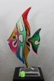 Haziza, Fish, acrylic sculpture, height 35