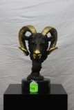 Conlien, Ram, bronze sculpture, height 17