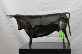 Picasso, Bull, bronze sculpture, height 10-1/2