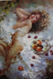 Unknown artist, Seduction, original oil, 60