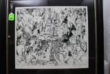 Leroy Neiman, Game of Life, serigraph, numbered 249/250, 25