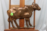 Unknown artist, Cow, copper sculpture, 32