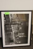 Five photographs, large photograph of New York and four smaller ones
