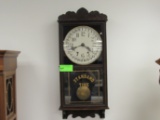 New Haven Clock Company, New Have, Connecticut, wall clock with pendulum