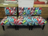Three Crate & Barrel upholstered chairs