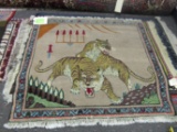 Oriental rug, Tiger, 4' x 3'5