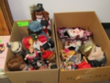 Two boxes of dolls