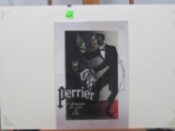 Four pieces, all advertising posters for wine and Perrier