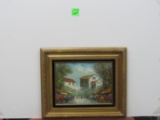 Four oil paintings, unknown artists, unknown titles, various sizes