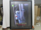 Framed Metropolis poster, 31-1/2