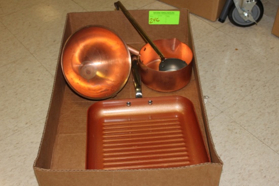 Copper laden cooking utensils